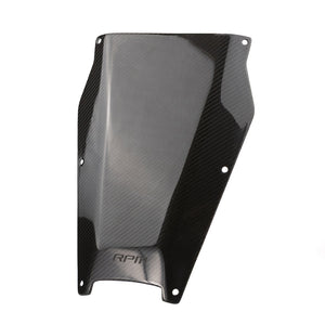 Carbon fiber engine access panel for Maverick R with precision fit, heat protection, and included mounting hardware