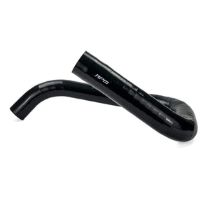 Black RPM CFMoto Z10 silicone charge tube section B with stainless clamp