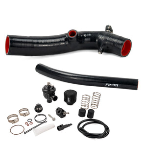Black RPM CFMoto Z10 charge tube with V2 mechanical blow off valve