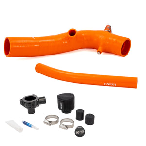 Orange RPM Z10 charge tube with billet adapter for the factory electronic BOV