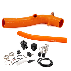 Orange RPM CFMoto Z10 charge tube with V2 mechanical blow off valve