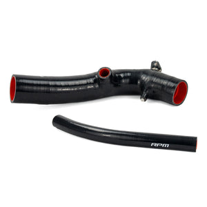 Black RPM CFMoto Z10 silicone charge tubes, no BOV option