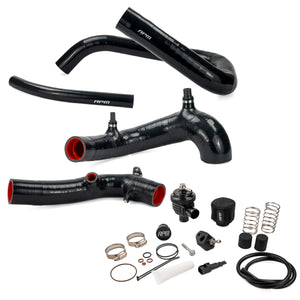 Black CFMoto Z10 charge tube kit from RPM with billet mechanical blow off valve