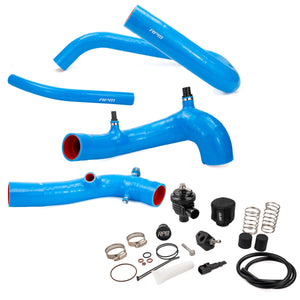 Blue CFMoto Z10 silicone charge tube kit from RPM with mechanical blow off valve