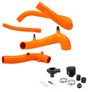 Orange RPM Z10 intake and charge tubes with adapter for the factory electronic BOV