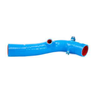Blue RPM Z10 primary charge tube with billet MAP sensor flange
