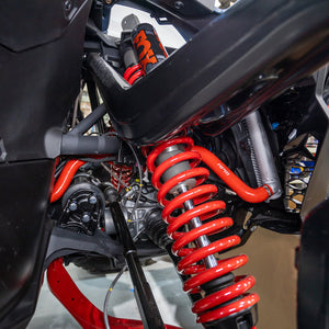 RPM Coolant Hoses Kit for Can-Am Maverick R adds color and strength to your cooling system. Includes clamps and HD 3-ply Nomex silicone for OEM fit.