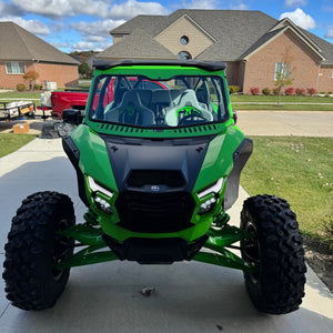 Kawasaki Teryx H2 Vented Glass Windshield - Dunes 2 Dezert SXS