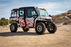 HCR Can-Am Defender forward A-arm detail