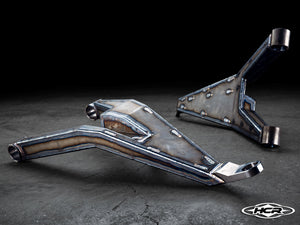 HCR Can-Am Defender HD11 suspension installed close-up