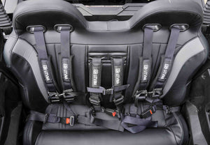 Maverick Sport Max Rear Bench Seat w/ Harnesses - Dunes 2 Dezert SXS