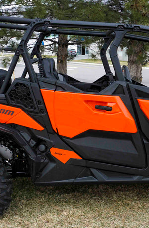 Maverick Sport Max Rear Bench Seat w/ Harnesses - Dunes 2 Dezert SXS