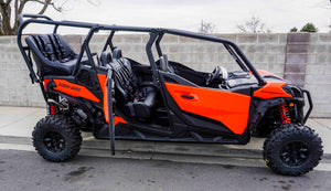 Maverick Sport Max Rear Bench Seat w/ Harnesses - Dunes 2 Dezert SXS