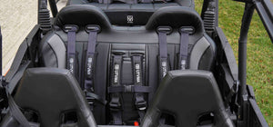 Maverick Sport Max Rear Bench Seat w/ Harnesses - Dunes 2 Dezert SXS