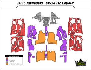Kawasaki KRX H2 Interior Foam Kit