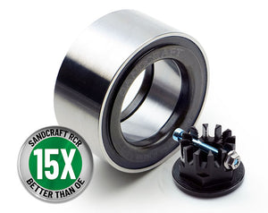 Set of 4 SANDCRAFT Double Row Tapered Wheel Bearings for 14–24 RZR – 15x stronger with zero maintenance and max performance