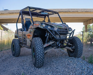 HCR Kawasaki Teryx Moab long-travel kit with stock shock brackets