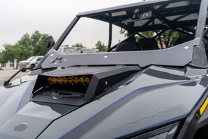 Madigan Motorsports RZR Turbo R Hood Scoop on a Polaris RZR Turbo R — angle view