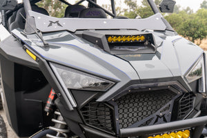 Madigan Motorsports RZR Turbo R Hood Scoop on a Polaris RZR Turbo R — finish detail