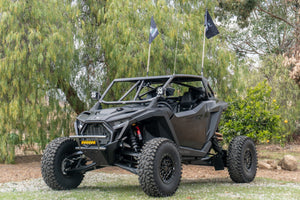 Madigan Motorsports RZR Pro R 2-Seat Roll Cage & Roof on a Polaris RZR Pro R — angle view