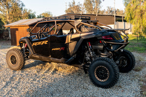 Madigan Motorsports RZR Pro R 4-Seat Roll Cage & Roof on a Polaris RZR Pro R — angle view