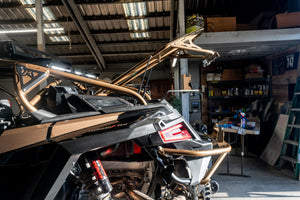 Madigan Motorsports RZR Pro R Spare Tire Mount on a Polaris RZR Pro R — mounting hardware