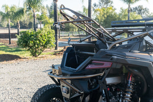 Madigan Motorsports RZR Pro R Spare Tire Mount on a Polaris RZR Pro R — finish detail
