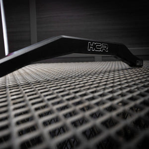 Black anodized HCR 72-inch high clearance billet radius rod set for Can-Am X3, designed for strength and rugged off-road performance