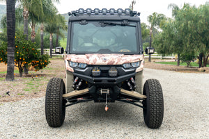Madigan Motorsports Defender Front Bumper on a Can-Am Defender — mounting hardware