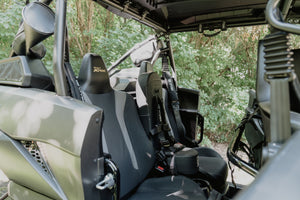 Kawasaki KRX 4 rear bump seat for 2023+ UTV, UTV Mountain Accessories, shown installed on the vehicle's rear seating area.