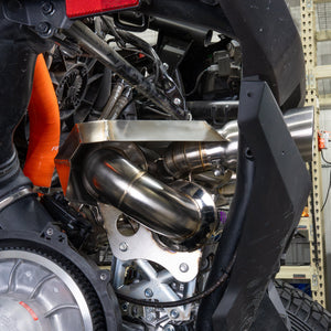 RPM Dual Sport exhaust installed on a CFMoto ZForce Z10