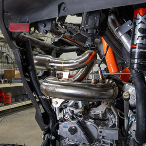 CFMoto Z10 rear quarter view with the RPM 3 inch race pipe