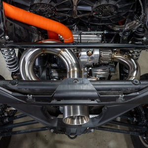 RPM race pipe installed on a CFMoto ZForce Z10