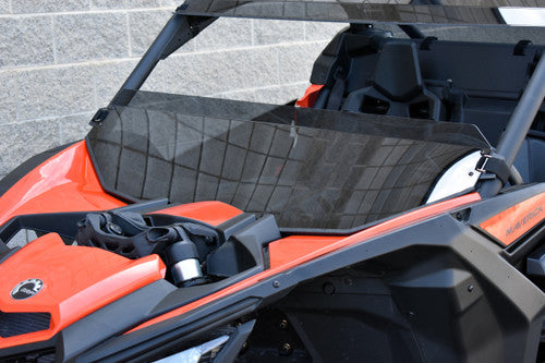 Can-Am Maverick X3 Half Windshield Tinted with Deflector Lip and Quick Strap Mount