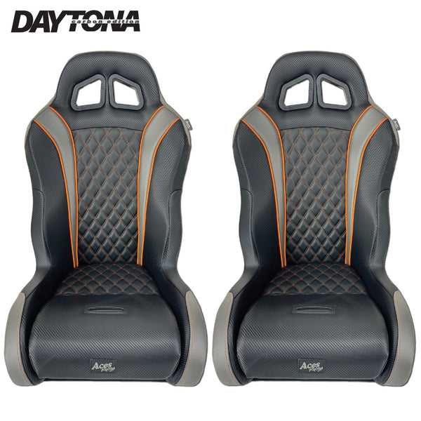 Aces Racing Carbon Daytona Seats Pair | UTV Suspension Seats - Dunes 2 Dezert SXS