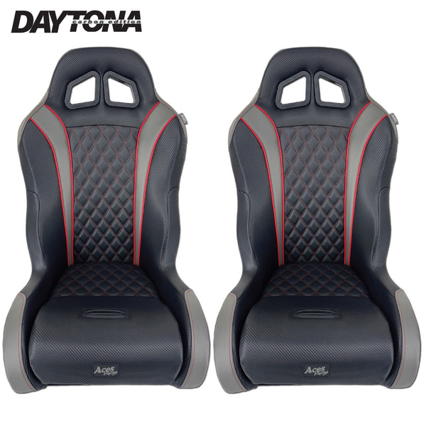 Aces Racing Carbon Daytona Seats Pair | UTV Suspension Seats - Dunes 2 Dezert SXS