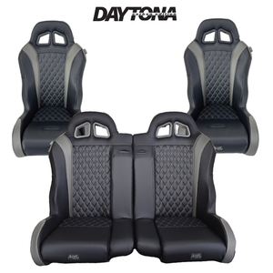 Aces Racing Daytona bucket and bench seat bundle in grey