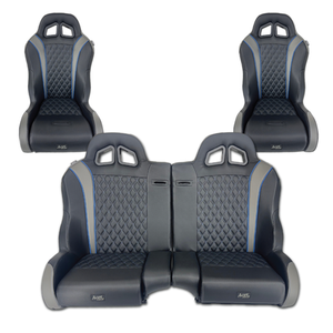 Daytona RZR Pro Seat Bundle | Bucket + Split Bench Set - Dunes 2 Dezert SXS