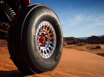 Polished Method 413 Forged Beadlock UTV Wheel with multi-spoke design, 6061 aluminum, and true beadlock ring for high-performance off-roading.