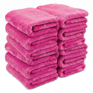 WASH & WHIPS Edgeless Coral Fleece Microfiber Towels