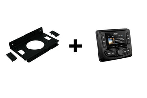 RZR Pocket Head Unit Mount w/o Rocker Switch Cutouts | UTVS-RZR-HUMT-PKT-NORKR - Dunes 2 Dezert SXS