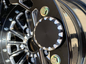 Alba Racing Crusher billet beadlock wheel and beadlock ring detail