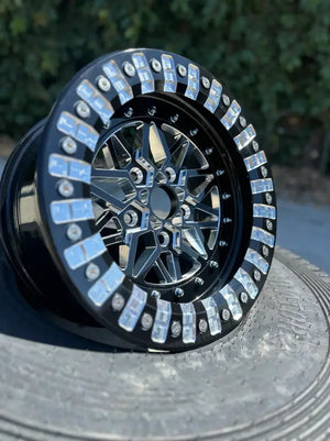 Alba Racing Fractal Crusher billet beadlock wheel, 5x4.5, for Polaris RZR Pro R — view 5
