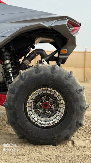 Alba Racing Fractal Crusher billet beadlock wheel, 6x5.5, for Can-Am Maverick R — view 4