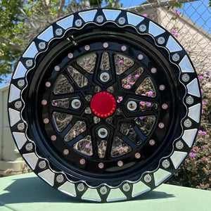 Alba Racing Fractal Crusher 4x136 billet beadlock wheel for Can-Am, Honda, Kawasaki UTV — view 1