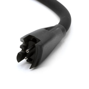 Rugged Radios flex boom microphone arm shown bent to position the M101 mic close to the mouth