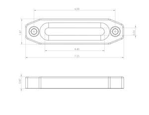 Billet Aluminum Winch Fairlead - Dunes 2 Dezert SXS