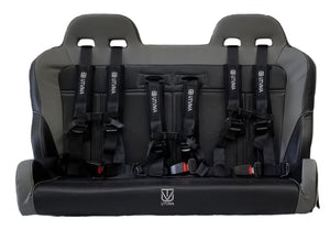 Yamaha Wolverine X4 Rear Bench Seat w/ Harnesses - Dunes 2 Dezert SXS