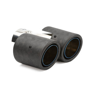 RPM Carbon Dual Exhaust Tips – Polaris Pro R Mufflers - Dunes 2 Dezert SXS