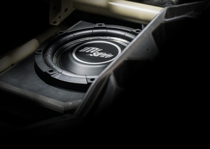 Can-Am® X3 Low Profile Front Passenger Side 10” Sub Box Enclosure – Unloaded | UTVS-X3-ENC-LP-FPASS - Dunes 2 Dezert SXS